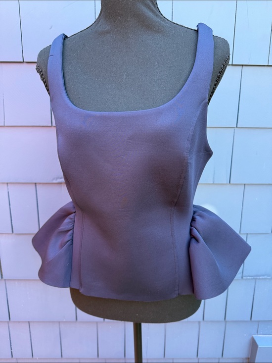 Maeve Tops - Maeve blue Peplum Tank Top medium NWT